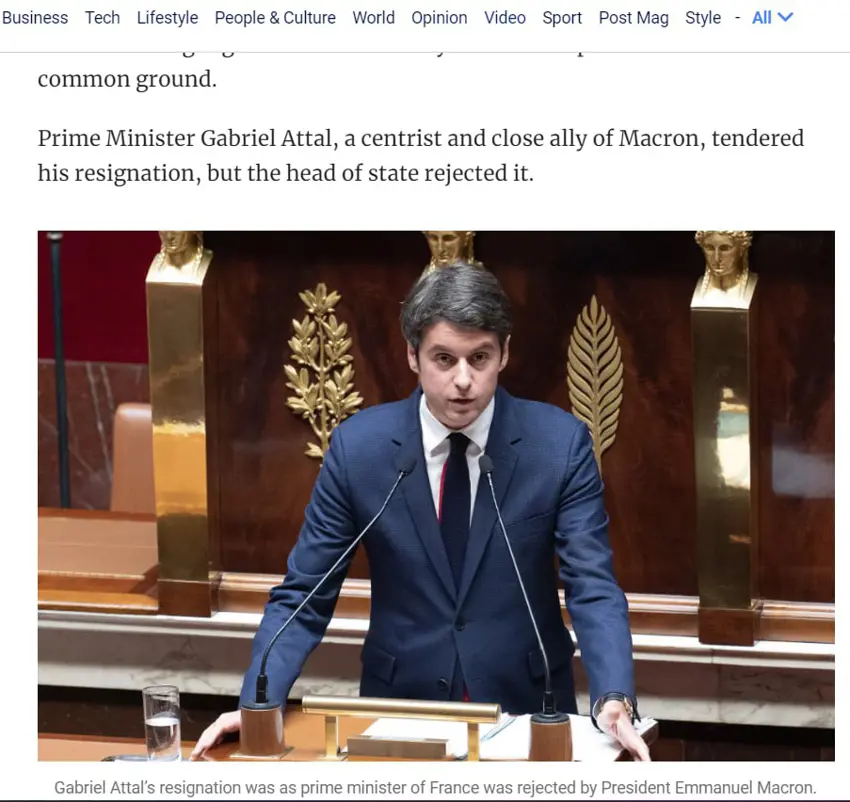 ئێمانۆئێل ماکرۆن دەست لەکارکشانەوەی سەرۆک وەزیرانی فەڕەنسای ڕەتکردەوە