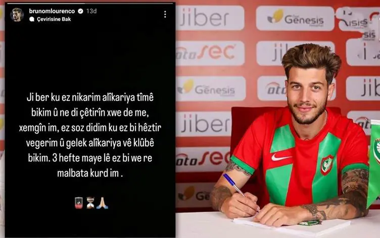 Amedspor’un Portekizli oyuncusu Laurenço, Kürtçe özür diledi