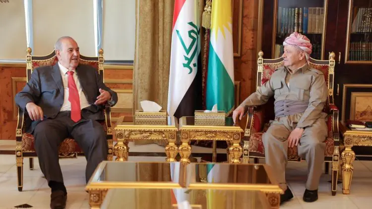 Mesud Barzani, Iyad Allavi ile görüstü