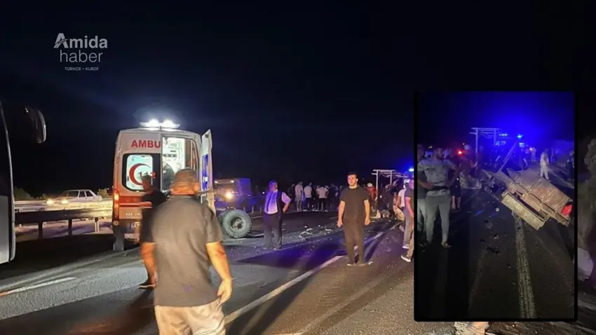 Li ser rêya Diyarbekir-Çewlikê di qezayê de 10 kes û li Marasê 7 kes birîndar bûn