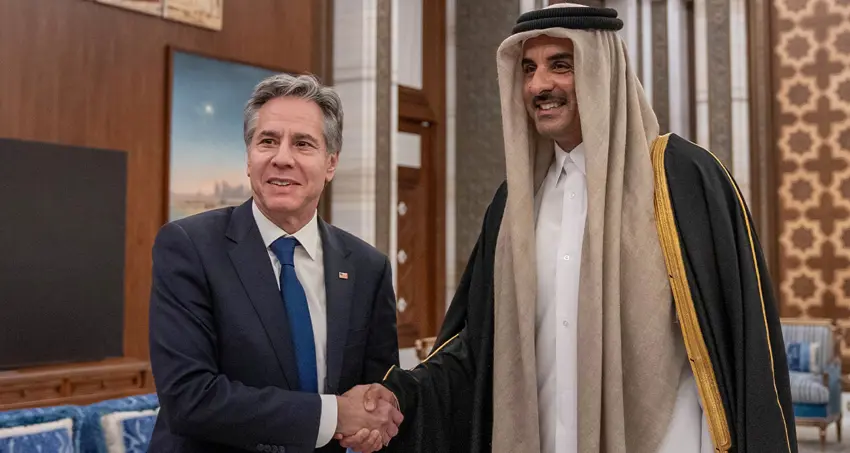 Wezîrê karên derve yê DYAyê Blinken giha Qatarê