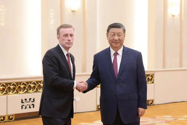 ڕاوێژکاری ئاسایشی نەتەوەیی ئەمریکا لە گەشتەکەیدا بۆ چین لەگەڵ شی جین پینگ کۆبووەوە و قسەی کرد