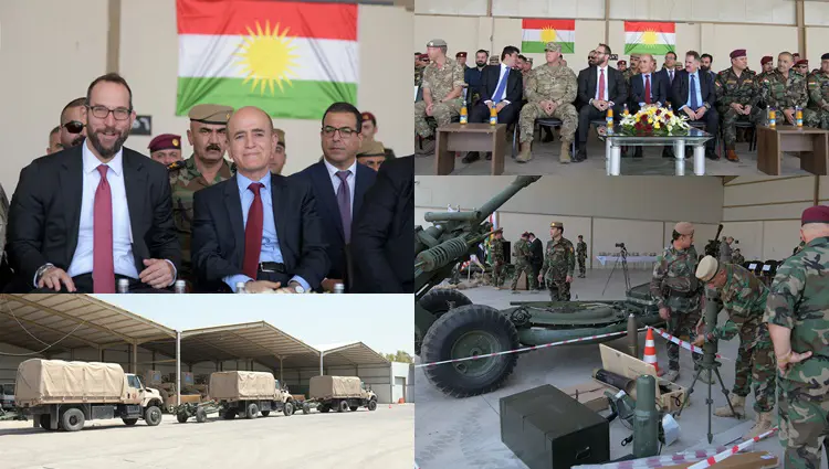 Amerîkayê hejmarek çekên giran dan hêzên Pêsmerge