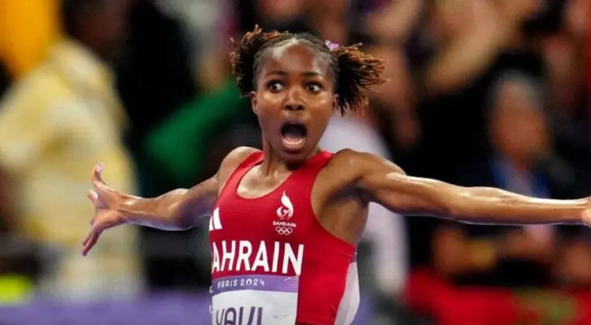 ئەو وەرزشوانە بەحرەینی یە لە پێشبڕکێی دوو هەزار و ٣٠٠ مەتری بەربەستی ئافرەتان لە ئۆڵەمپیادی پاریس مەدالیای زێڕی بەدەست هێنا