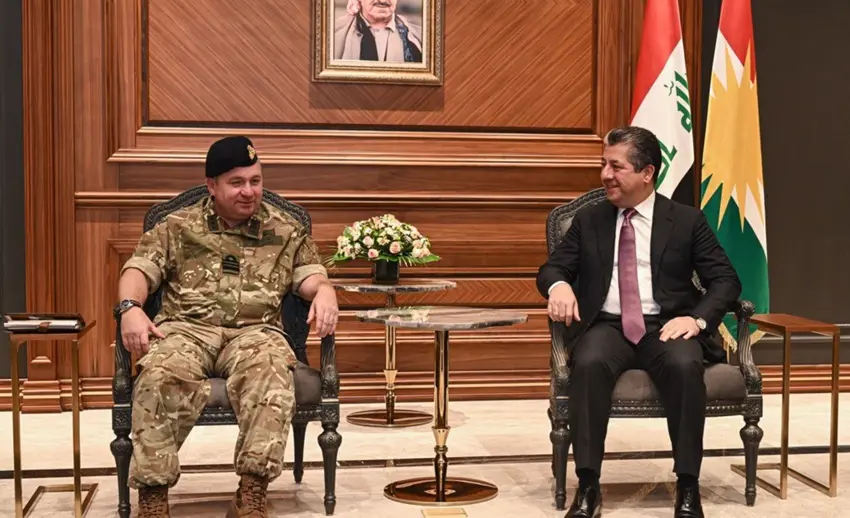 Serokwezîr li gel sandeya leskerî ya Brîtanyayê civiya