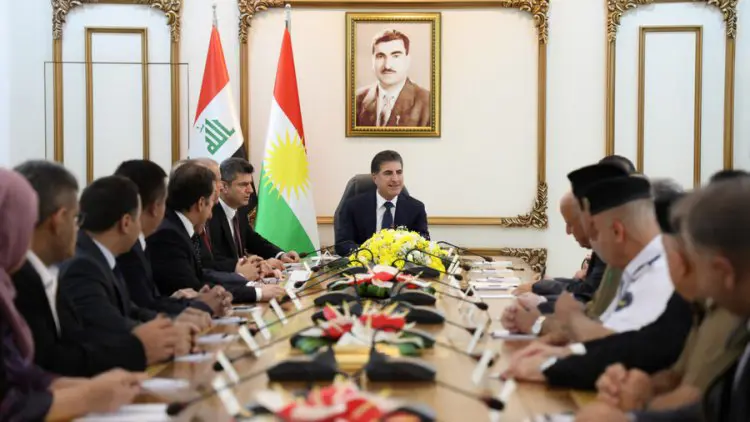Neçirvan Barzani, Duhok Valisi ve yönetimiyle görüstü
