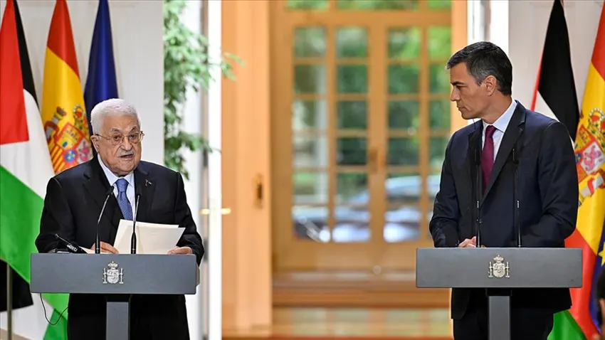 Ispanya Basbakani ve Filistin Devlet Baskani, Madrid'de görüstü
