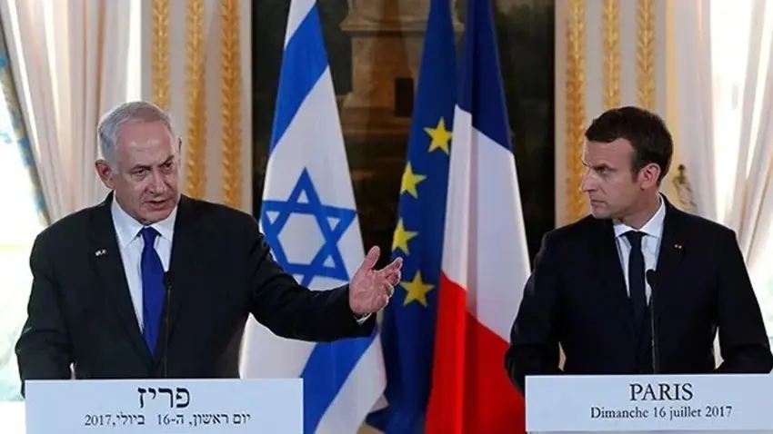Israil basininda Macron, Netanyahu'yu uyardi iddiasi!