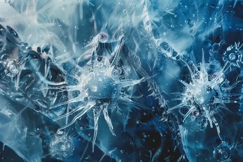 زانایان ڤایرۆسی کۆنیان دۆزیوەتەوە کە لەناو سەهۆڵبەندانێکی سرووشتیدا بەستراون