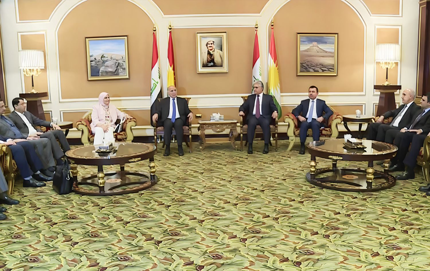 Irak Basbakanligina bagli ekonomiden sorumlu heyet baskent Erbil'e ulasti