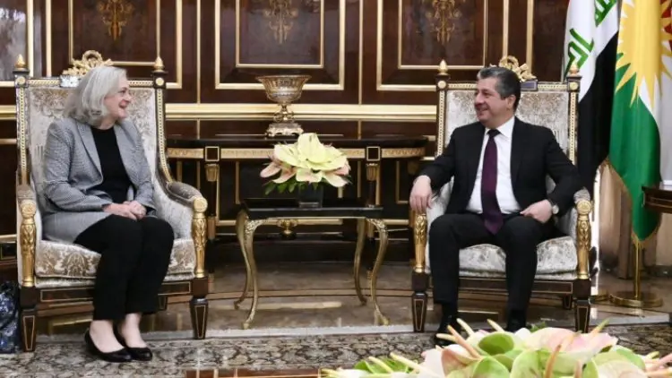 Mesrur Barzani, ABD'nin Irak Büyükelçisi ile bir araya geldi