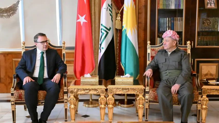 Mesud Barzani ve Türkiye Büyükelçisi Erbil ile Ankara arasindaki iliskileri görüstü