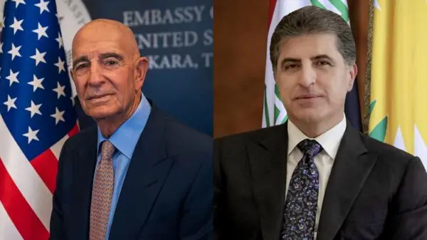 Neçirvan Barzani, Tom Barrack ile görüstü