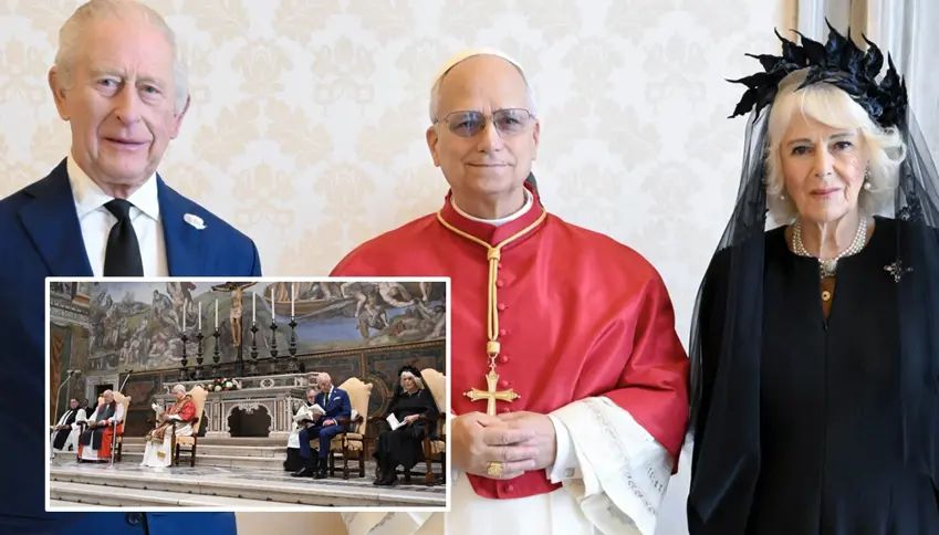 Qralê Brîtanyayê û Papa pistî 491 salan cara yekem bihevre dua kirin