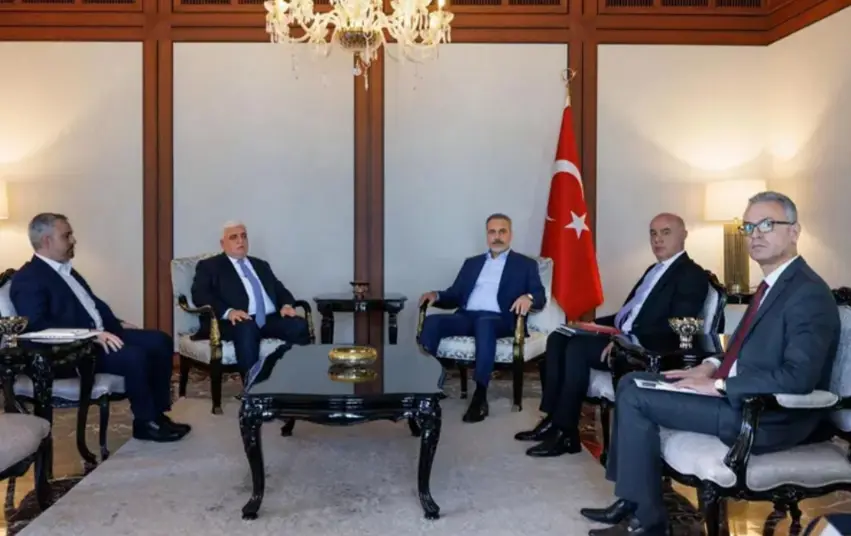 Hakan Fîdan bi Serokê Komîsyona Hesdî Sebî Fayyad re civiya