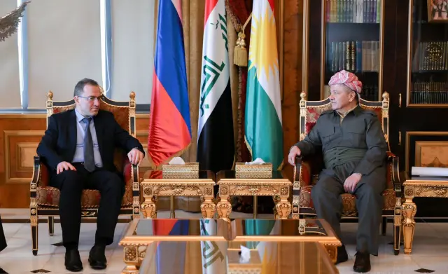 سەرۆك بارزانی پێشوازی لە باڵیۆزی ڕووسیا لە عێراق کرد