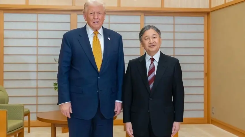 Trump, Japonya Imparatoru Naruhito ile görüstü