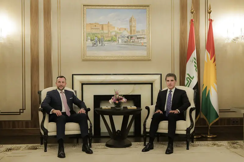 سه‌رۆكی ھەرێمی کوردستان و باڵیۆزى ئیتاڵیا دۆخی عێراق و هه‌رێمی کوردستان یان تاوتوێ کرد