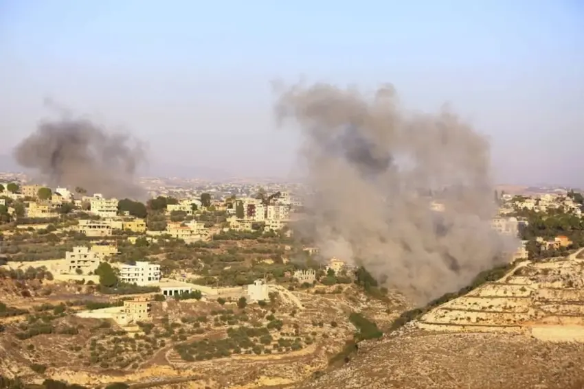 Artêsa Îsraîlê bi obîsan li basûrê Lubnanê xist