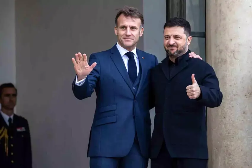 Zelenskiy û Macron bo plana astiyê wê li Parîsê hevdîtin bikin