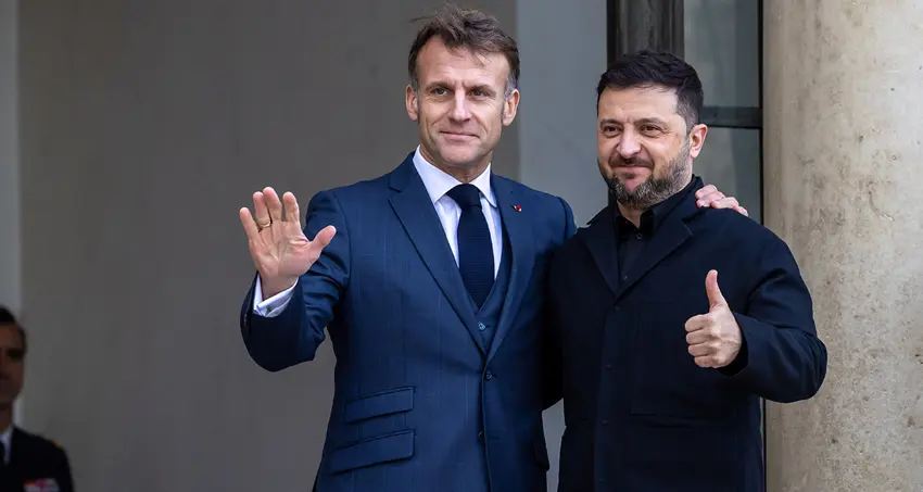 Tarih belirlendi: Zelenskiy, Macron ile Paris’te görüşecek