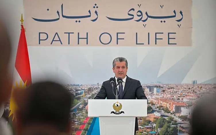 Barzani, Erbil’de 'Yaşam Yolu' projesinin temelini attı