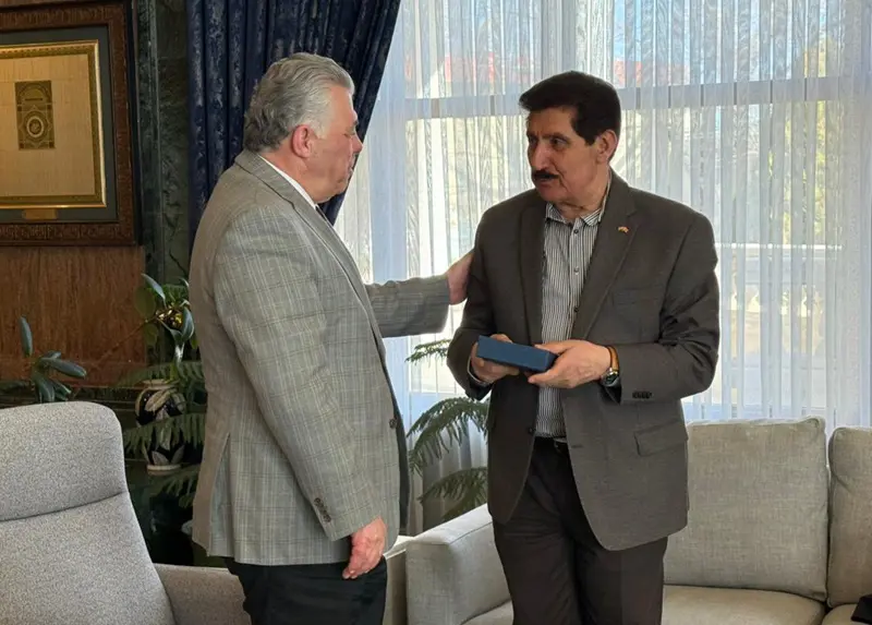 فازڵ میرانی بە بۆنەی کۆتایی هاتنی ئەرکەکانی ماڵئاوایی لە کونسووڵی گشتی فەڵەستین کرد