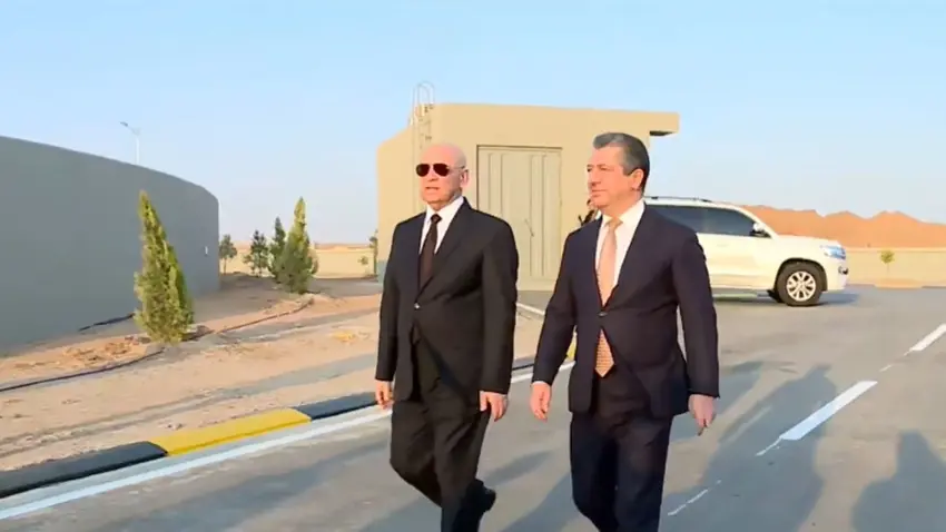 Mesrur Barzani, Erbil'deki statejik su projesini inceledi