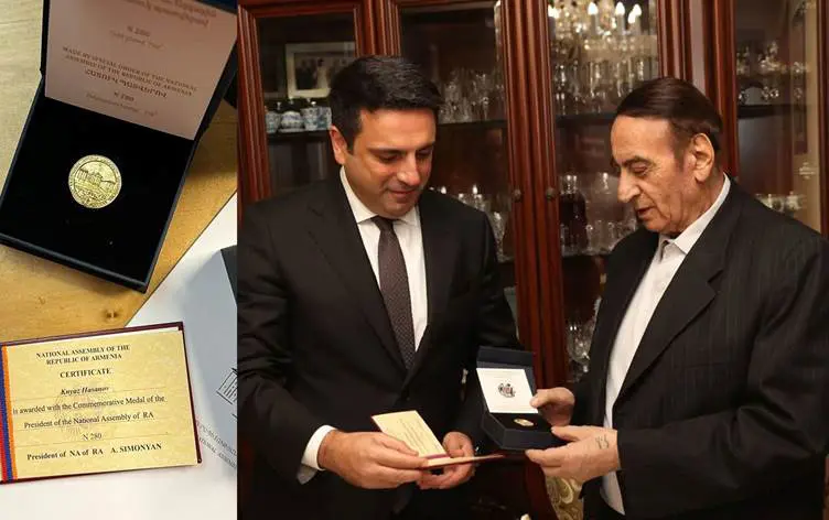 Li Ermenistanê nîsana dewletê dan parlementerê Kurd Kinyazê Hemid