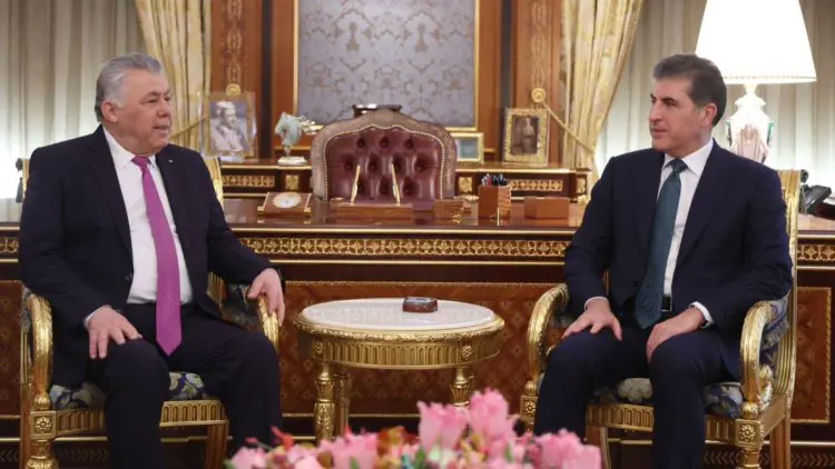 Neçirvan Barzani, Filistin Baskonsolosu Huzuri ile görüstü