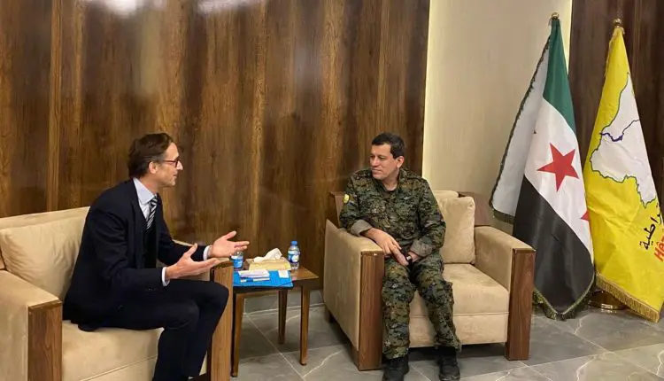 Nûnerê Almanyayê yê Rojhilata Navîn hat serdana Mazlûm Ebdî