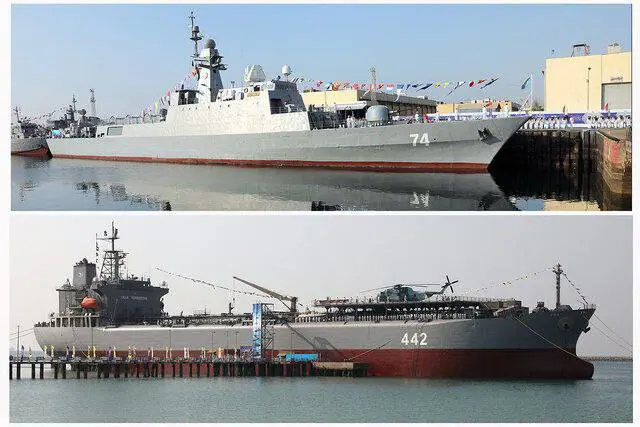 بنکەی سەرئاوی "کوردستان" و کەشتی شەڕی "سەهەند" لەگەڵ هێزی دەریایی ئێران ەوە ڕێک خران