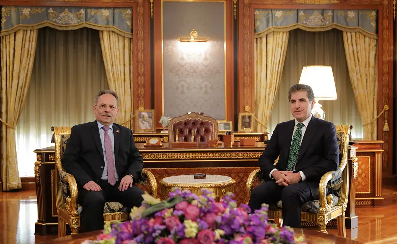 سه‌رۆكی ھەرێمی کوردستان و باڵیۆزى سویسڕا په‌یوه‌ندییه‌كانیان تاوتوێ کرد