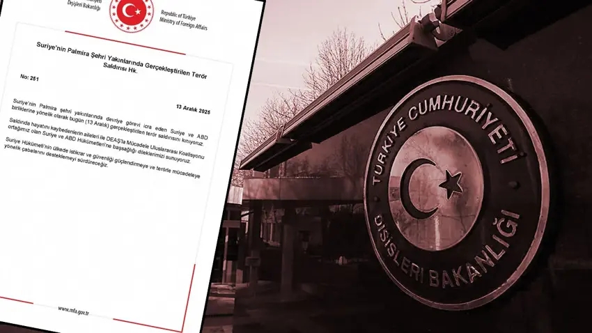 Türkiye’den Suriye'de ABD güçlerini hedef alan saldırıya kınama