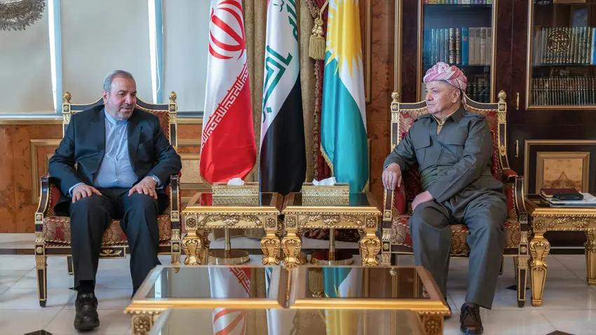 Mesud Barzani ve İran Büyükelçisi bir araya geldi