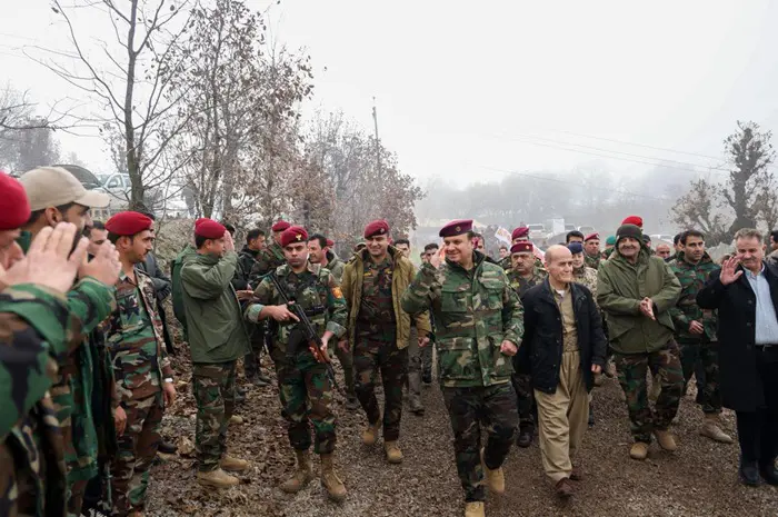 لە مانۆڕێکی سەربازی چەکە قورسەکانی ھێزەکانی پشتیوانی یەکی پێشمەرگە تاقی کرانەوە