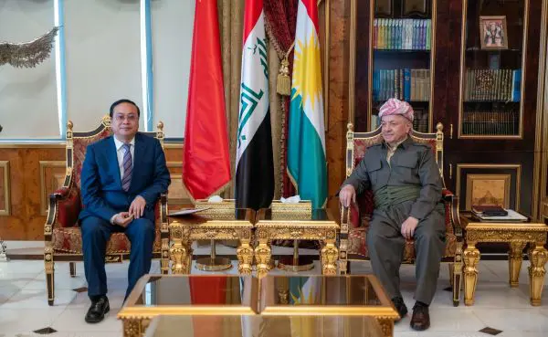 سەرۆك بارزانی پێشوازی لە شاندێکی حیزبی شیوعی چینی کرد