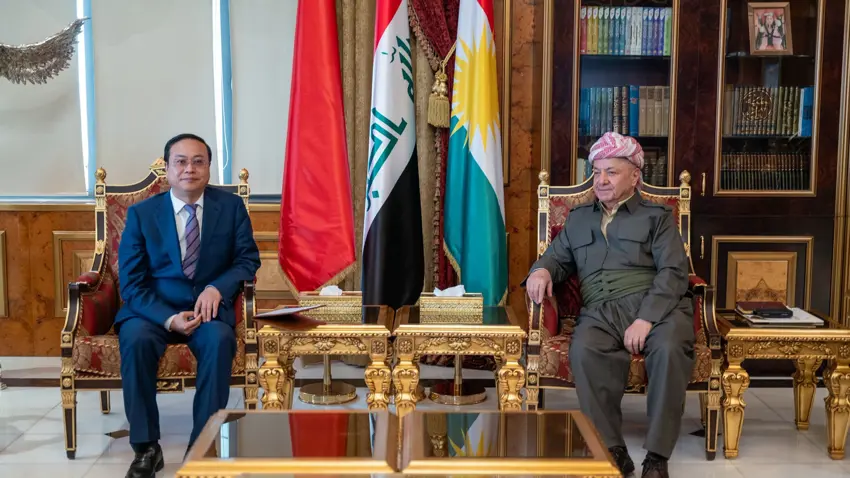 Başkan Mesud Barzani, Çin Komünist Partisi heyetini kabul etti