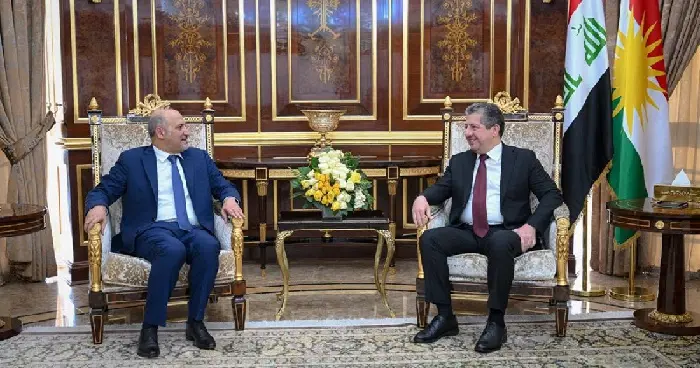 سەرۆکی حکوومەتی هەرێمی کوردستان پێشوازی لە سەرۆکی ڕەوتی غەدی سووریا کرد