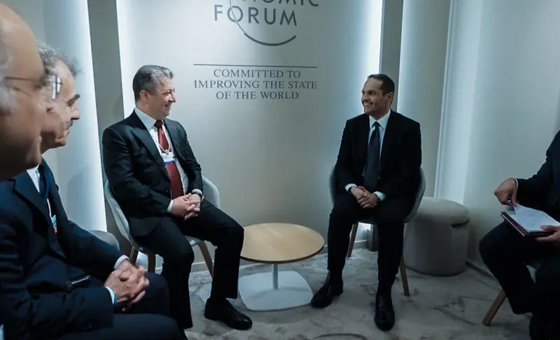 سەرۆکی حکوومەت لەگەڵ سەرۆکوەزیران و وەزیری دەرەوەی قەتەر کۆبووەوە