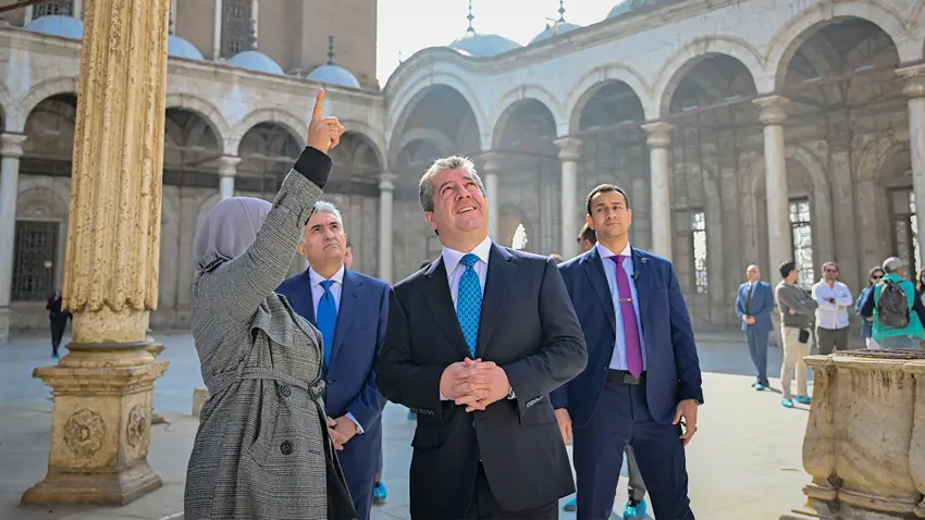 Serokwezîr Barzanî serdana Keleha Selahedîn kir