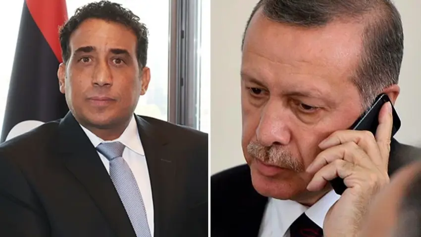 Erdoğan bi serokê konseya serokatiya Lîbyayê bi Yunus el-Menfi re axifî