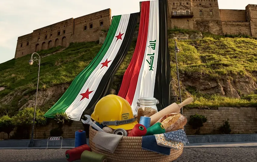 Erbil'deki Suriye Fuarı ilanında ‘bayrak’ krizi