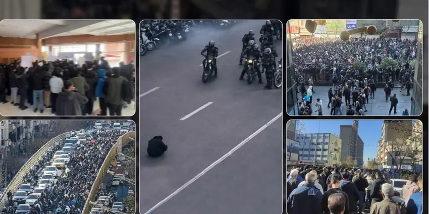 Li Îran û Rojhilatê Kurdistanê grev û xwepêşandan di roja sêyemîn de ne: Gelek kes hatin girtin