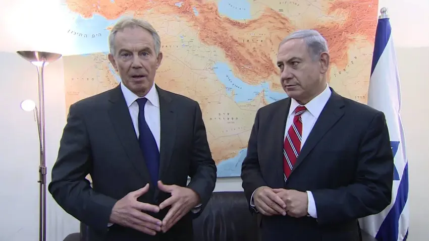 Netanyahu'nun Tony Blair ile gizlice görüştü iddia edildi