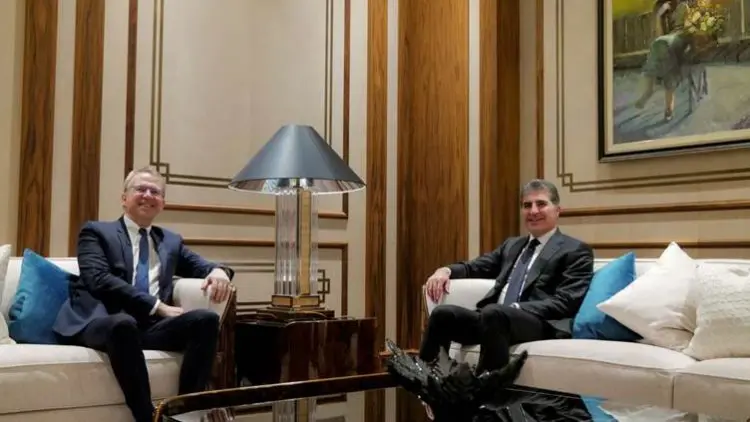 Neçirvan Barzani ile Fransiz Büyükelçi, Suriye’deki Kürtlerin birligini görüstü