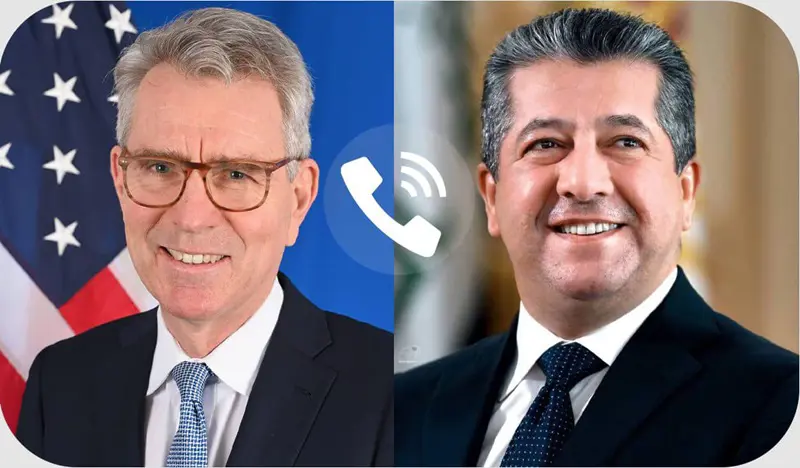 مەسروور بارزانی لەگەڵ جێفری پایت پرسی هەناردەکردنەوەی نەوتی هەرێمی کوردستانیان تاوتوێ کرد