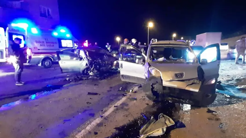 Mardin'de zincirleme kaza: 6 yarali!