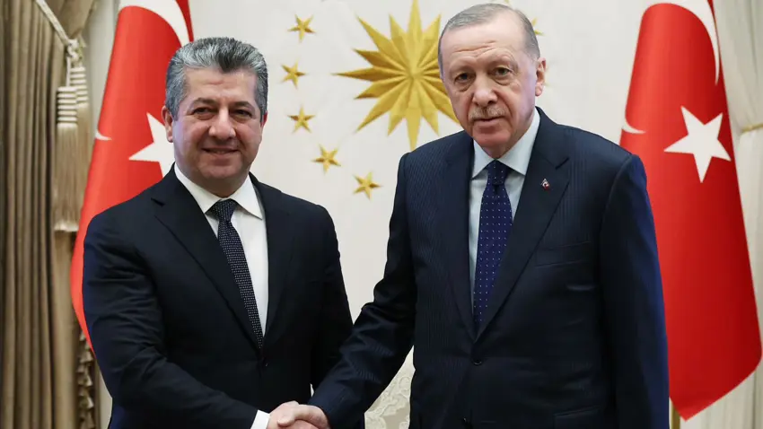Basbakan Barzani, Erdogan ile bir araya geldi