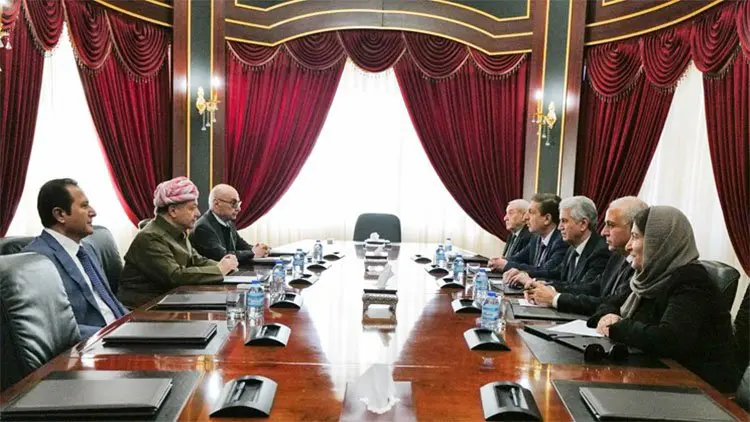 Baskan Mesud Barzani, ENKS heyetini kabul etti